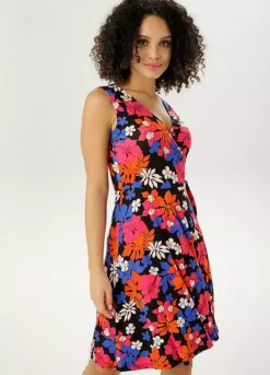 Aniston Floral Print Sleeveless Dress