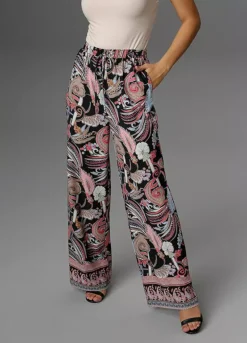 Aniston Print Palazzo Trousers