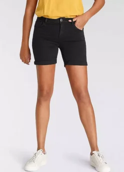 Arizona Mid-Waist Denim Shorts