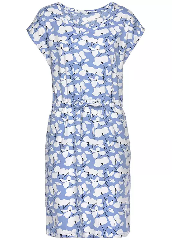 Beachtime Floral Jersey Dress - Image 2