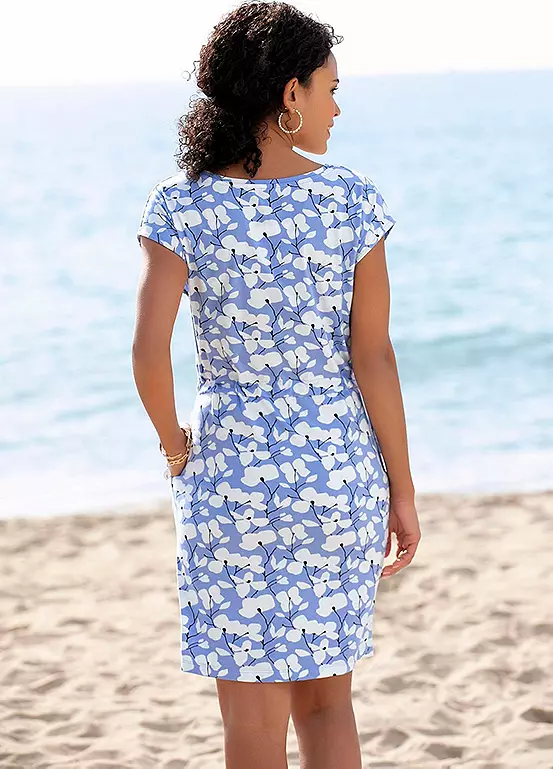 Beachtime Floral Jersey Dress - Image 3