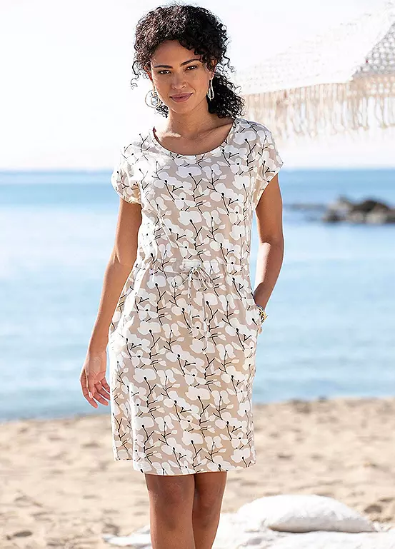 Beachtime Floral Jersey Dress - Image 7
