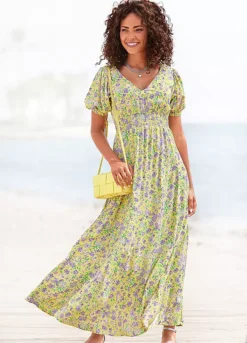 Beachtime Floral Print Maxi Dress