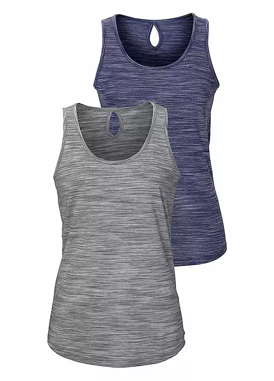 Beachtime Pack Of 2 Vest Tops - Image 7
