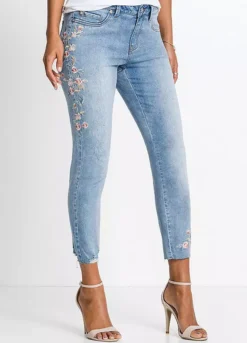 Bonprix Floral Embroidered Jeans