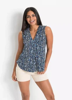 Bonprix Floral Print Sleeveless Top