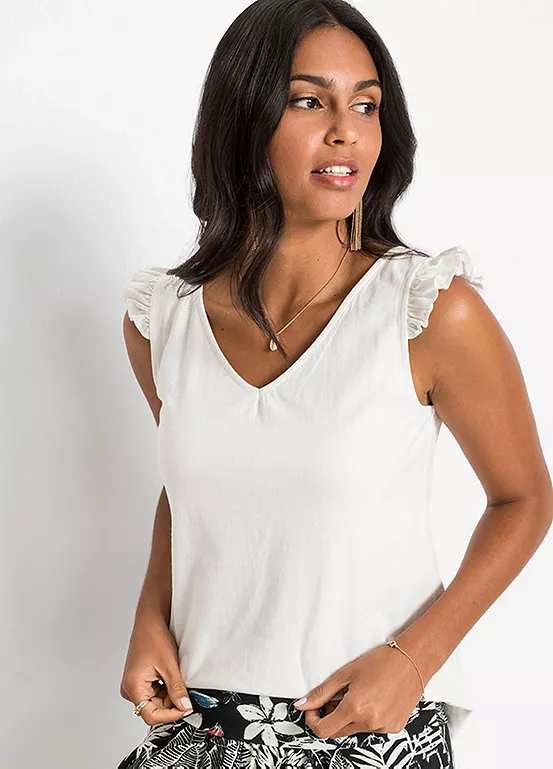 Bonprix Ruffle Strap Top - Image 9