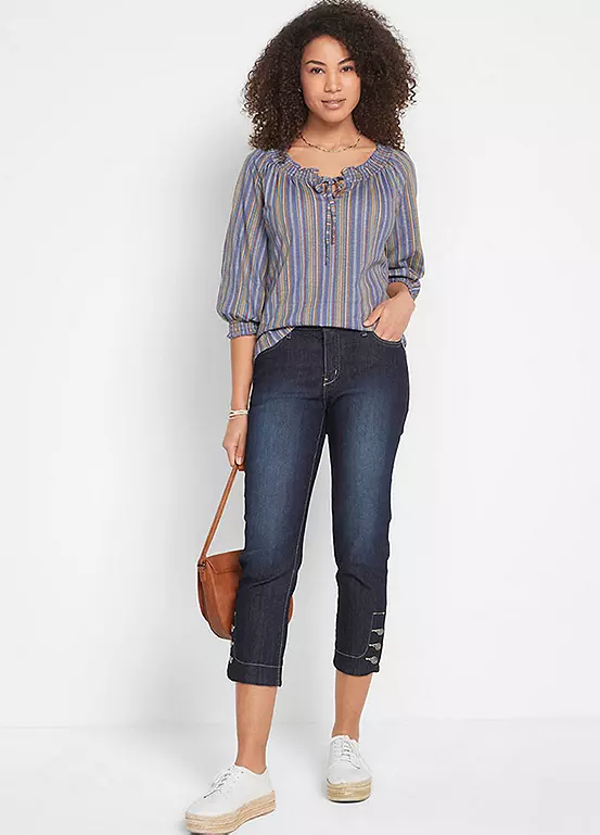 Bonprix Slim Fit Capri Jeans - Image 10