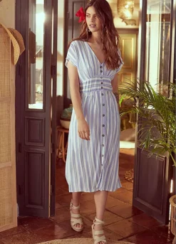 Bonprix Stripy Button Dress