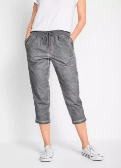 Bonprix Tie Waist Cropped Trousers