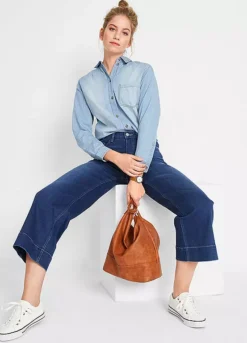 Bonprix Wide Leg Denim Culottes