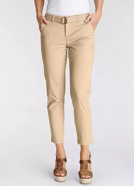 DELMAO Belted Cropped Chinos - Image 11