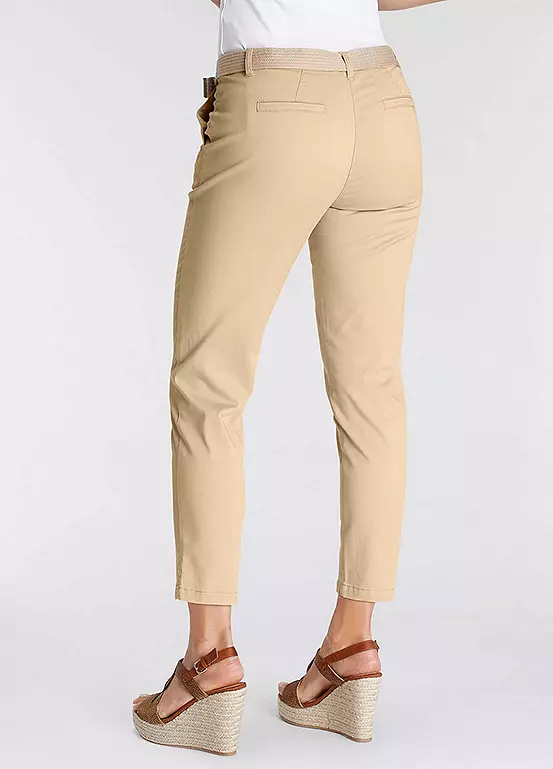 DELMAO Belted Cropped Chinos - Image 13