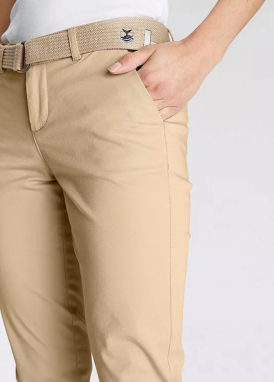 DELMAO Belted Cropped Chinos - Image 14