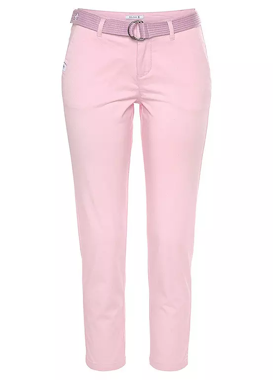 DELMAO Belted Cropped Chinos - Image 2