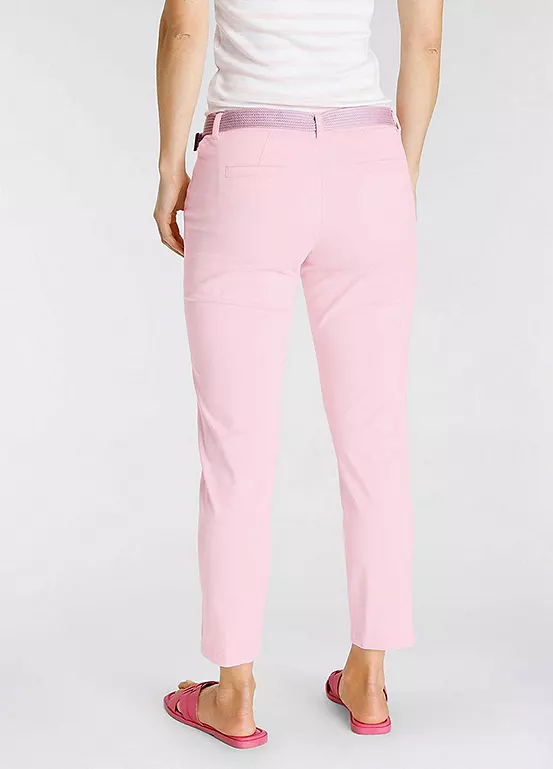 DELMAO Belted Cropped Chinos - Image 3