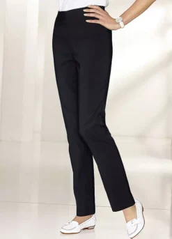 Elasticated Straight Leg Trousers