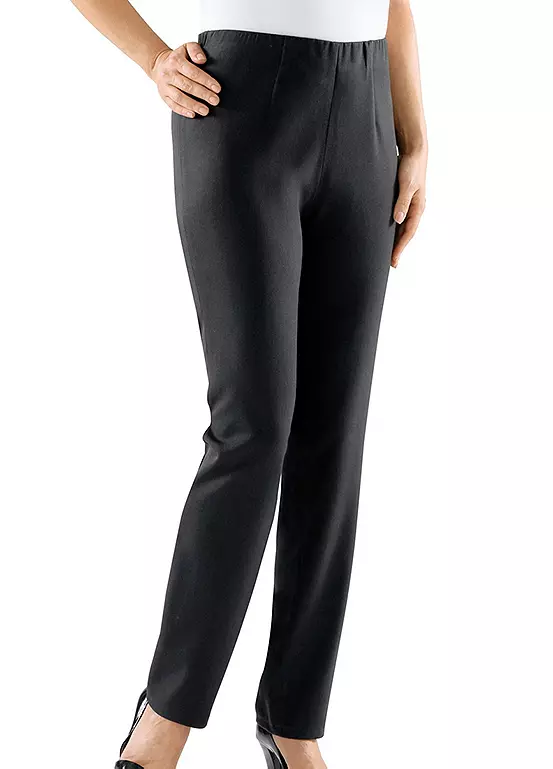 Elasticated Straight Leg Trousers - Image 3