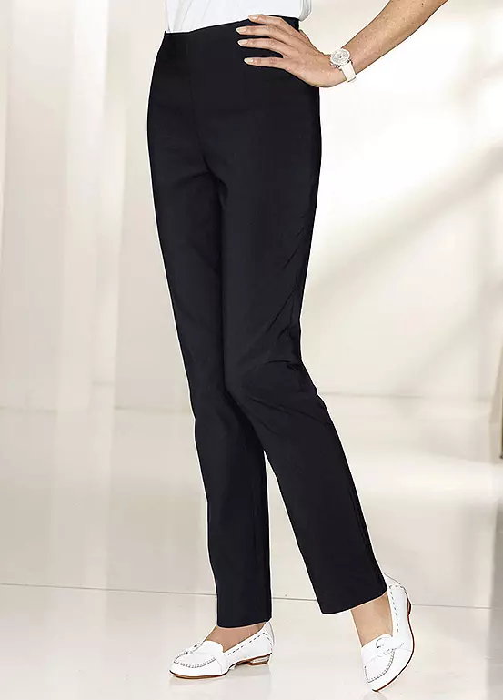 Elasticated Straight Leg Trousers - Image 7
