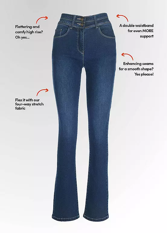 Feel Good Lift & Sculpt Mia Bootcut Jeans Blue - Image 2