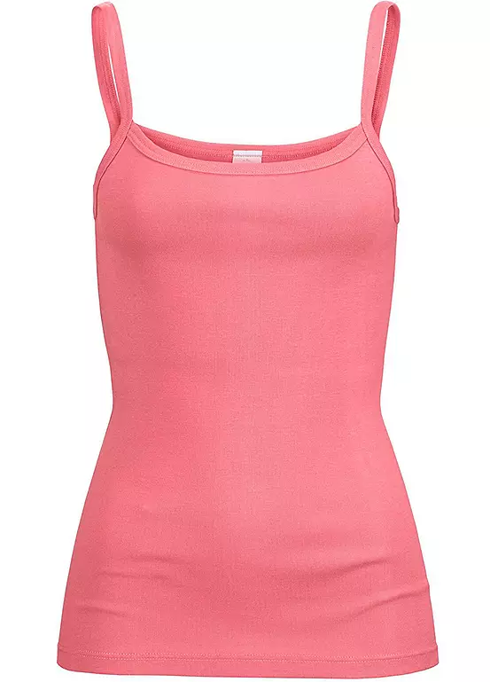 H.I.S Pack Of 3 Fine Rib Vest Tops - Image 6