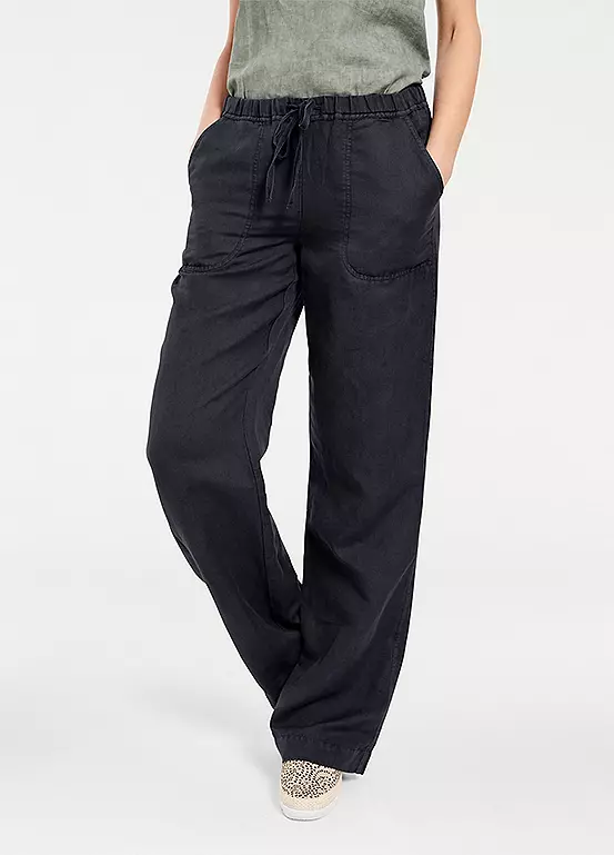 Heine Elasticated Waist Wide Leg Trousers - Image 11