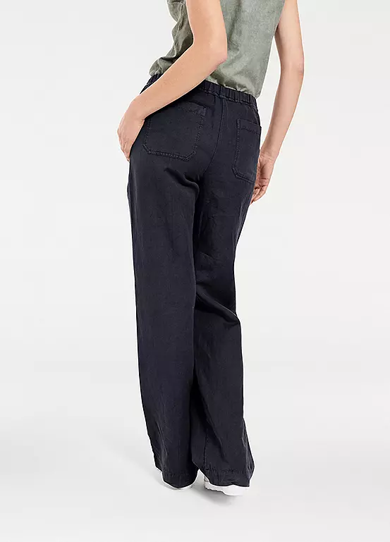 Heine Elasticated Waist Wide Leg Trousers - Image 13
