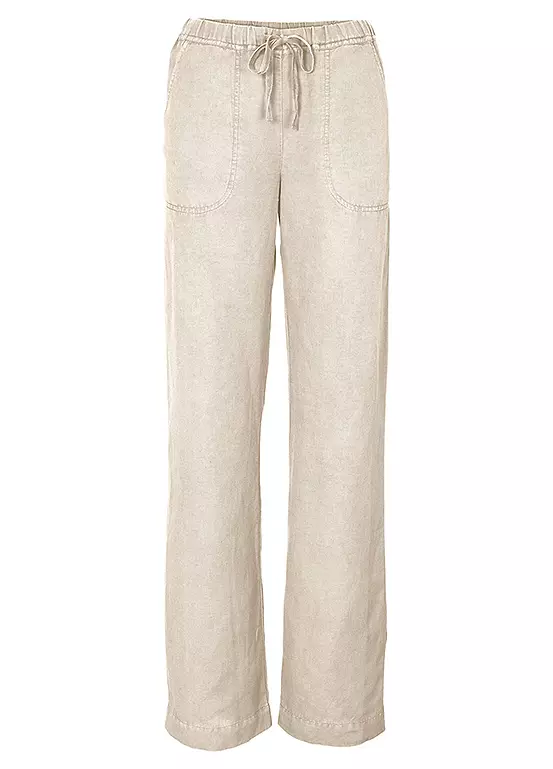 Heine Elasticated Waist Wide Leg Trousers - Image 17