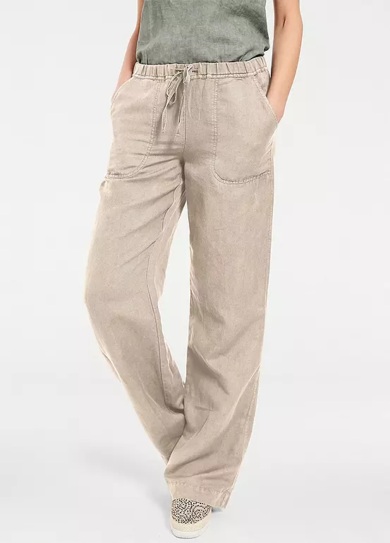 Heine Elasticated Waist Wide Leg Trousers - Image 18