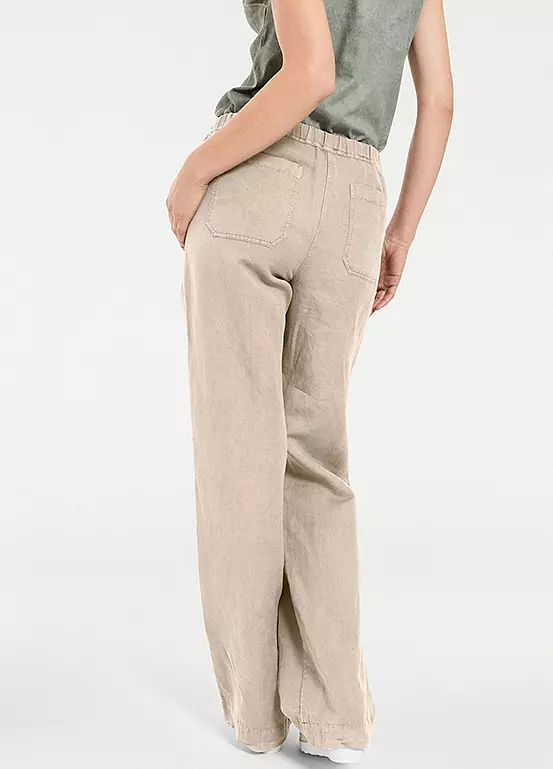 Heine Elasticated Waist Wide Leg Trousers - Image 19