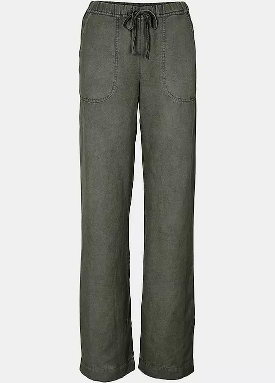 Heine Elasticated Waist Wide Leg Trousers - Image 2