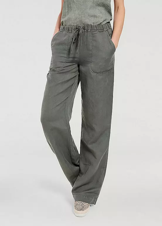 Heine Elasticated Waist Wide Leg Trousers
