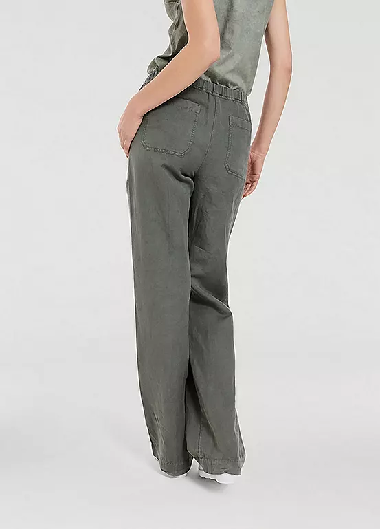 Heine Elasticated Waist Wide Leg Trousers - Image 3