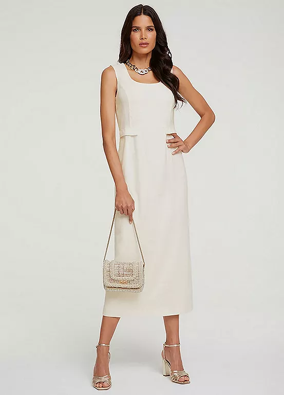 Heine Sleeveless Square Neck Shift Dress - Image 3