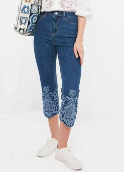 Joe Browns Carla Cutwork Crop Jeans