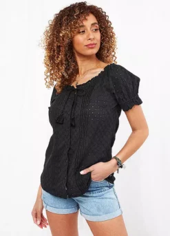 Joe Browns Joyful Broderie Blouse