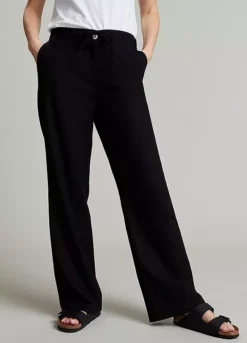 Kaleidoscope Black Linen Trousers
