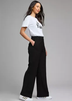 Kaleidoscope Black Wide Leg Trousers