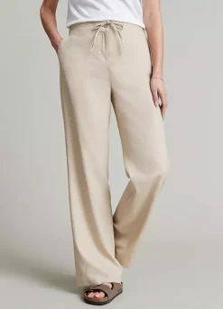 Kaleidoscope Stone Linen Trousers