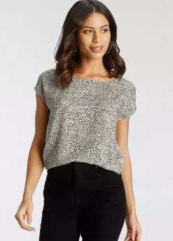 Laura Scott Patterned Blouse Top
