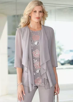 Witt Layered Look Floral Insert Top