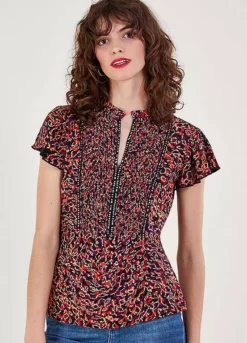 Monsoon Printed Jersey Top