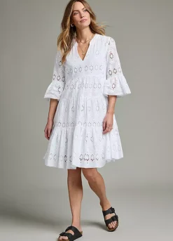 Together! Together White Broderie Anglaise Tunic Dress