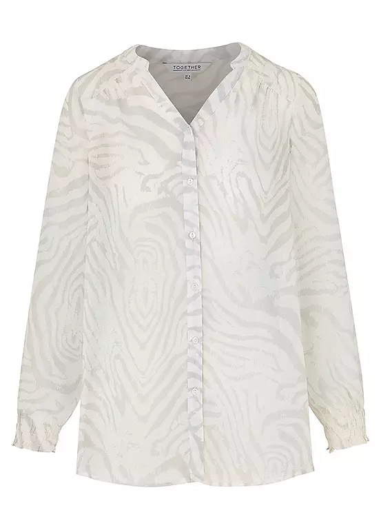 Together! Together Zebra Print Blouse - Image 2