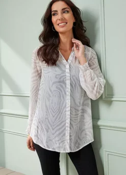 Together! Together Zebra Print Blouse