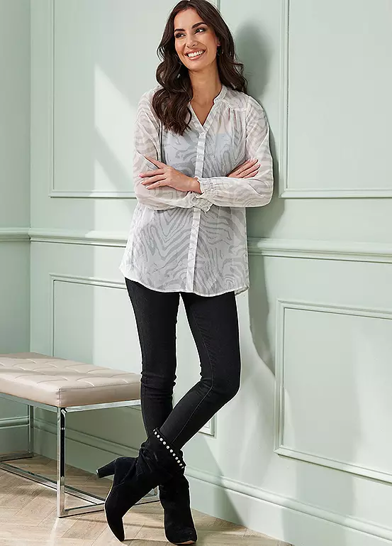 Together! Together Zebra Print Blouse - Image 3