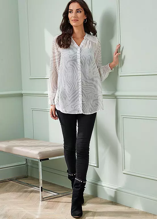 Together! Together Zebra Print Blouse - Image 4