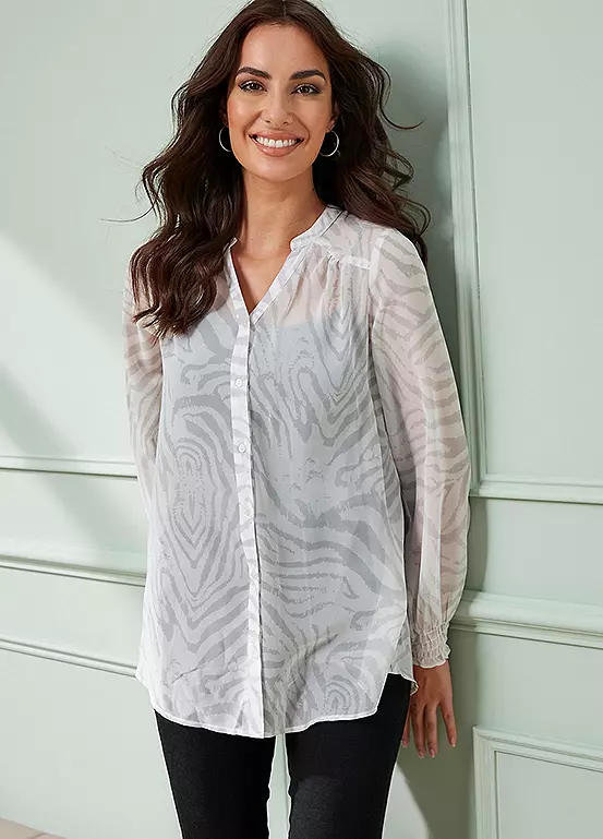 Together! Together Zebra Print Blouse - Image 5