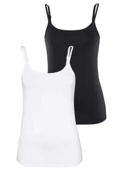 Vivance Pack Of 2 Spaghetti Strap Vests