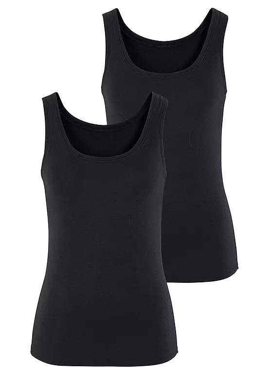 Vivance Pack Of 2 Vests - Image 9